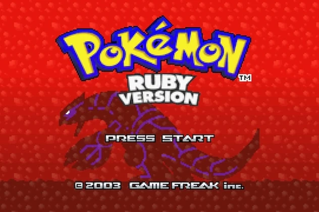 Pok&eacute;mon Ruby title screen