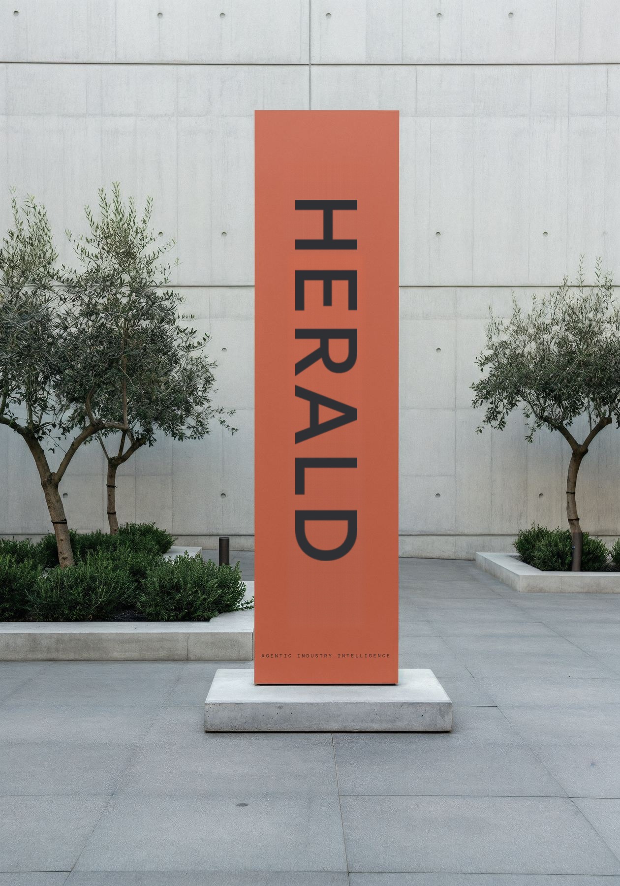 Signage pylon — Wayfinding · exterior pylon