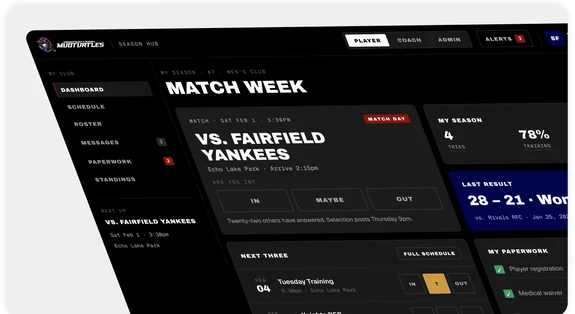 UCRFC Club Hub &mdash; the match week dashboard
